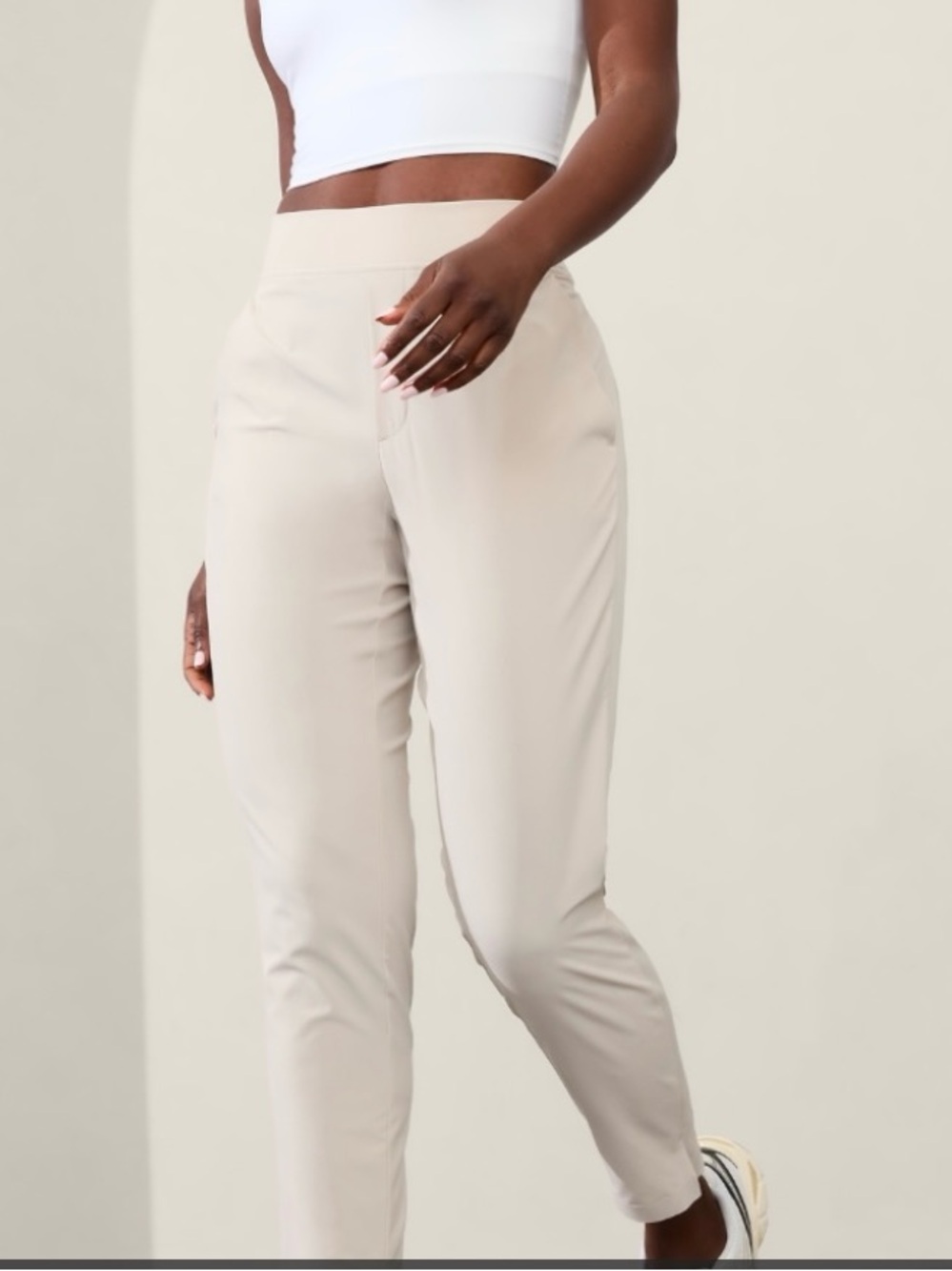 Athleta Light Taupe Brooklyn Joggers